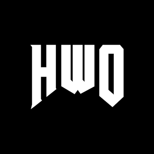 Diseño de logotipo de letra HWO para una empresa de tecnología HWO diseño de logotipo combinación de colores blanco y negro HWO logotipo HWO vector HWO diseño HWO icono HWO alfabeto HWO tipografía logotipo diseño