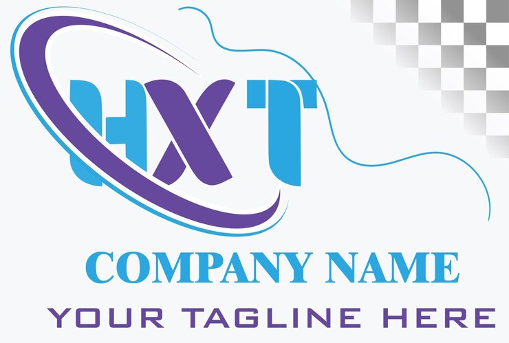 Vector diseño del logotipo de la letra hxt