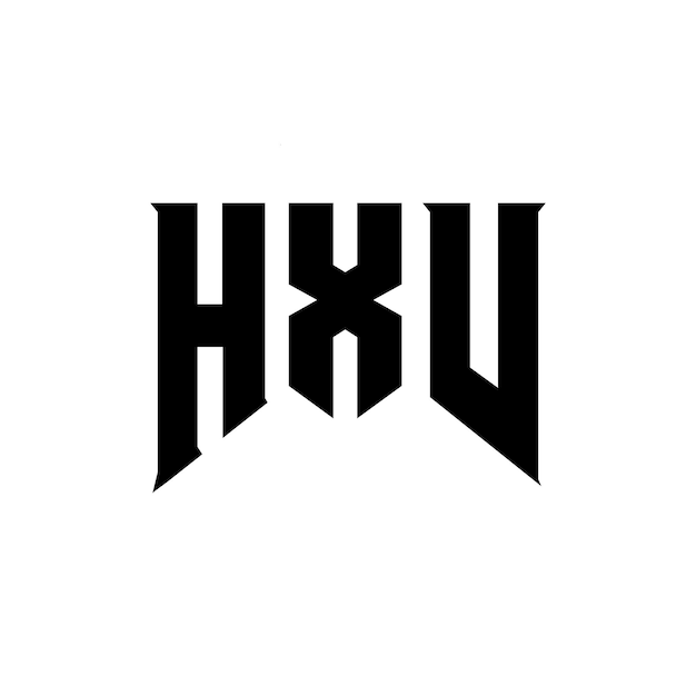 Diseño de logotipo de letra HXV para una empresa de tecnología Diseño del logotipo HXV combinación de colores blanco y negro Logotipo HXV vector diseño HXV icono HXV alfabeto HXV tipografía diseño del logotipo