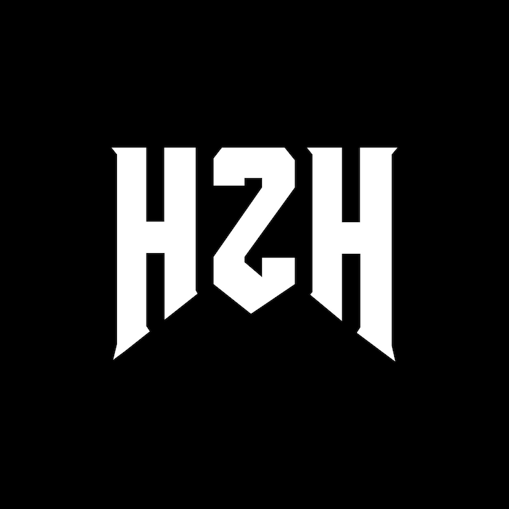 Vector diseño de logotipo de letra hzh para una empresa de tecnología diseño del logotipo hzh combinación de colores blanco y negro logo hzh vector hzh diseño del icono hzh alfabeto hzh tipo de diseño del logotipo