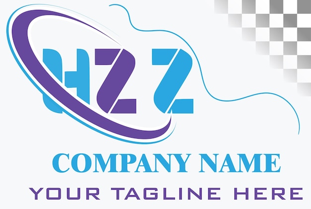 Diseño de logotipo de letra HZZ