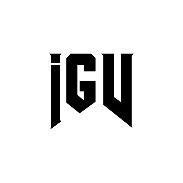 Diseño de logotipo de letra IGV para una empresa de tecnología Diseño del logotipo IGV combinación de colores blanco y negro Diseño del icono IGV Vector IGV Diseño del signo IGV Alfabeto IGV Tipografía diseño del logotipo