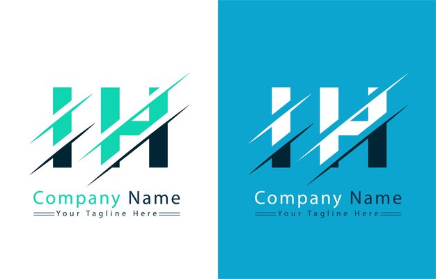Diseño del logotipo de la letra IH Concepto Ilustración del logotipo vectorial