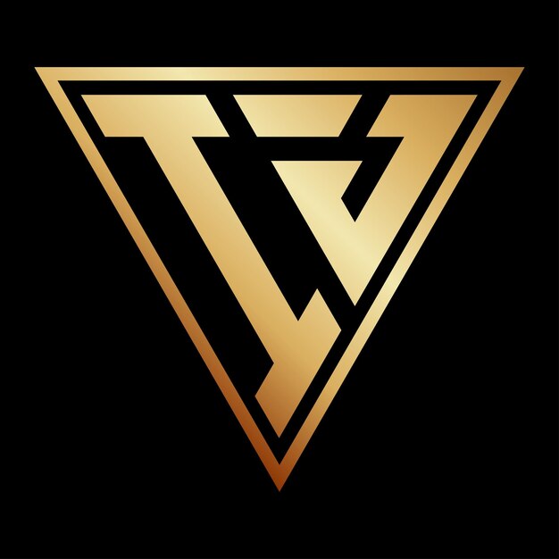 Diseño del logotipo de la letra IJ Triángulo