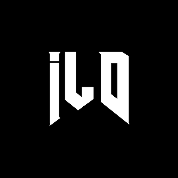 Diseño de logotipo de letra ILD para una empresa de tecnología Diseño de Logotipo ILD combinación de colores blanco y negro Diseño de ILD logotipo ILD vector ILD diseño ILD icono ILD alfabeto ILD tipografía diseño de logotipo