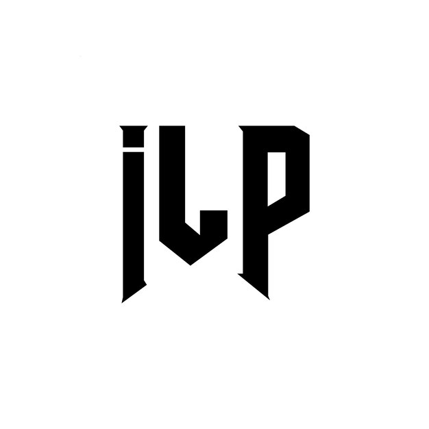 Diseño de logotipo de letra ILP para una empresa de tecnología Diseño del logotipo ILP combinación de colores blanco y negro Logotipo ILP Vector ILP Diseño del icono ILP Alfabeto ILP Tipografía Diseño del Logotipo