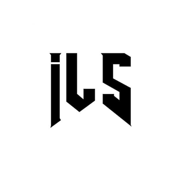 Diseño de logotipo de letra ILS para una empresa de tecnología Diseño de Logotipo ILS combinación de colores blanco y negro ILS logotipo ILS vector ILS diseño ILS icono ILS alfabeto ILS tipografía diseño de logotipo