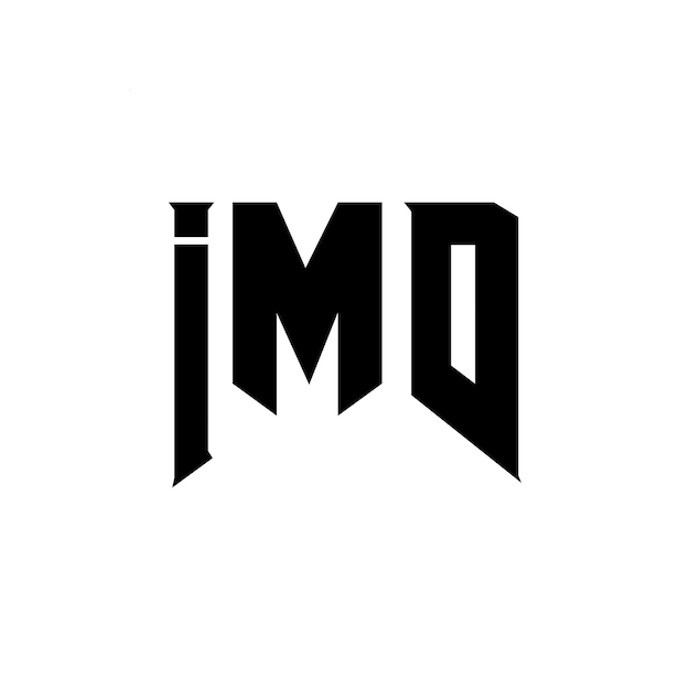 Diseño de logotipo de letra IMD para una empresa de tecnología Diseño del logotipo IMD combinación de colores blanco y negro Logotipo IMD vector diseño IMD icono IMD alfabeto IMD tipografía diseño del logotipo