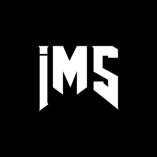 Diseño de logotipo de letra IMS para una empresa de tecnología Diseño del logotipo IMS combinación de colores blanco y negro IMS logotipo Vector IMS diseño IMS icono IMS alfabeto IMS tipografía diseño del logotipo