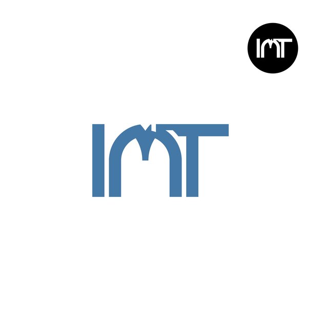 Diseño del logotipo de la letra IMT Monogram