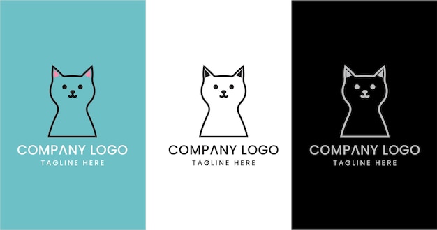 Diseño de logotipo de letra inicial CAT Signo de símbolo moderno creativo excepcional