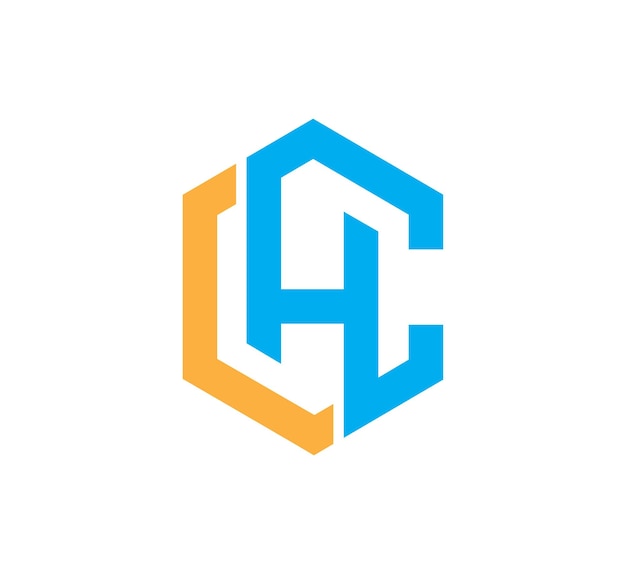 diseño de logotipo de la letra inicial ch logotipo vectorial hc logotipo de letra hc diseño de logótipo de la carta inicial