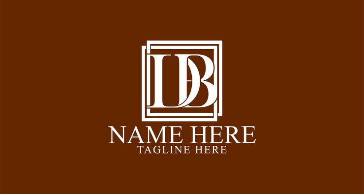 Vector el diseño del logotipo de la letra inicial db, el diseño del monograma vinculado a la letra db de lujo.