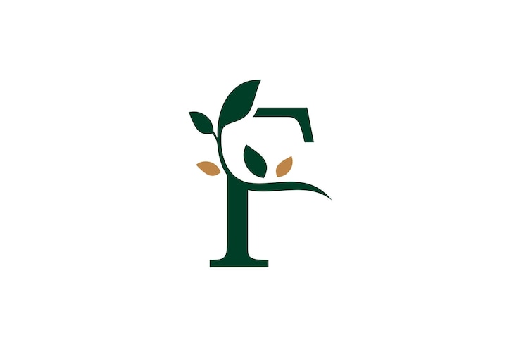Vector diseño del logotipo de la letra inicial f letra elegante y elegante