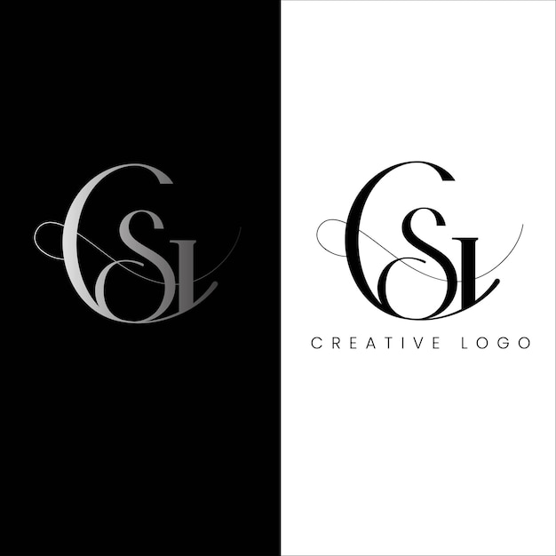Diseño de logotipo de letra inicial GS