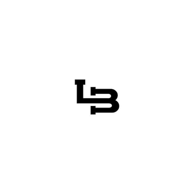 Diseño de logotipo de letra inicial LB