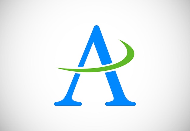 Diseño de logotipo de letra A inicial Plantilla de diseño vectorial