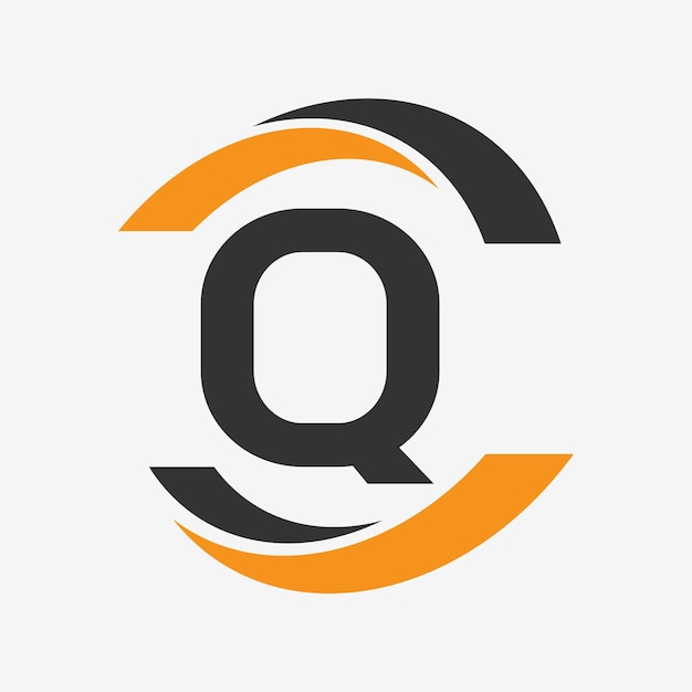 Diseño del logotipo de la letra inicial Q