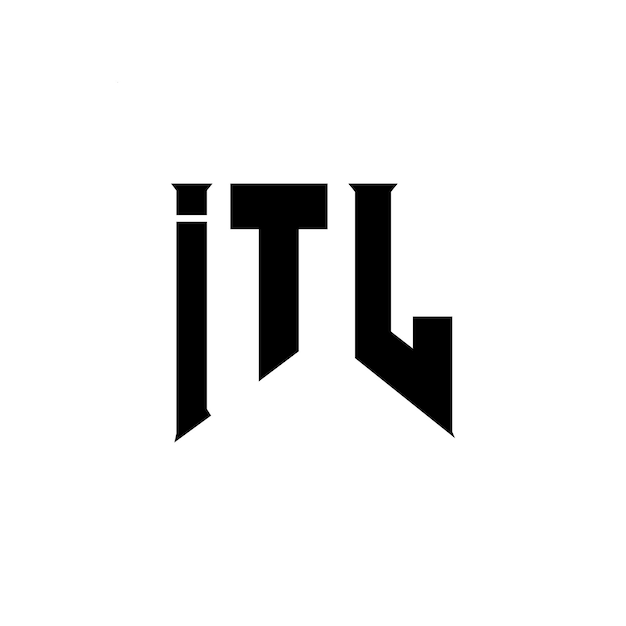 Diseño de logotipo de letra ITL para una empresa de tecnología Diseño del logotipo ITL combinación de colores blanco y negro Logotipo ITL vector diseño del logotipo icono ITL alfabeto ITL tipografía diseño