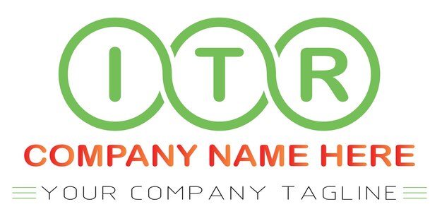 Diseño de logotipo de letra ITR