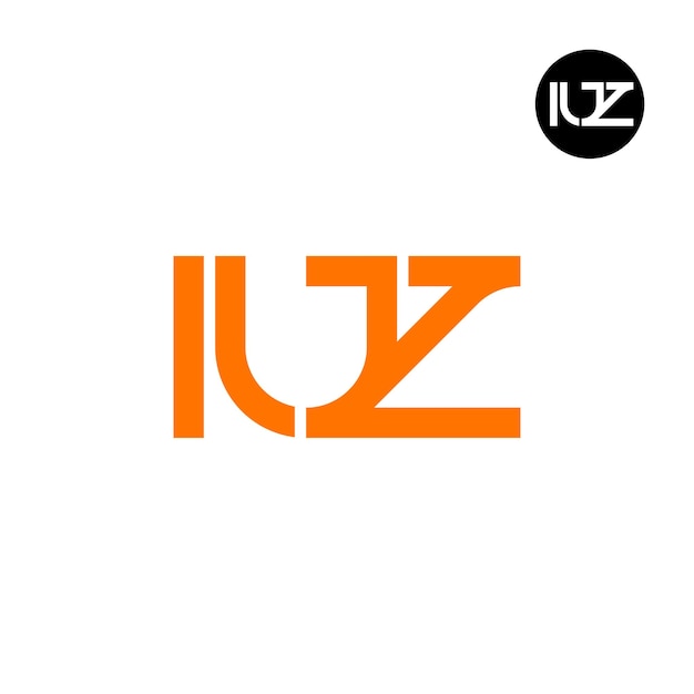 Diseño del logotipo de la letra IUZ Monograma
