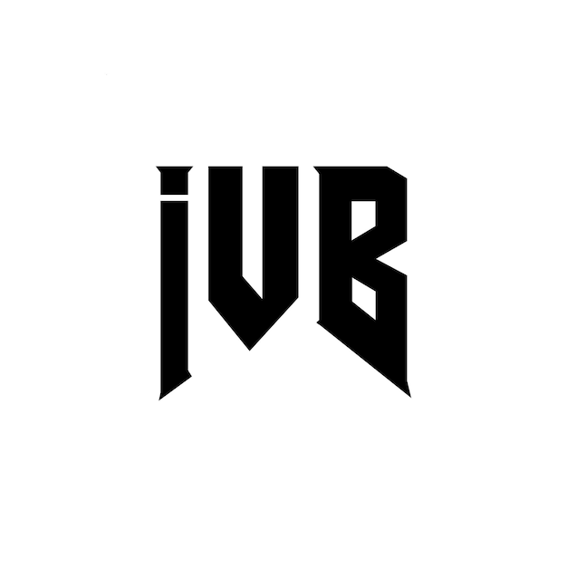 Diseño de logotipo de letra IVB para una empresa de tecnología Diseño de Logotipo IVB combinación de colores blanco y negro Diseño de diseño de logotipo IVB Vector IVB Diseño de icono IVB Alfabeto IVB Tipografía IVB