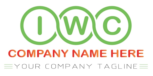 Diseño de logotipo de letra IWC