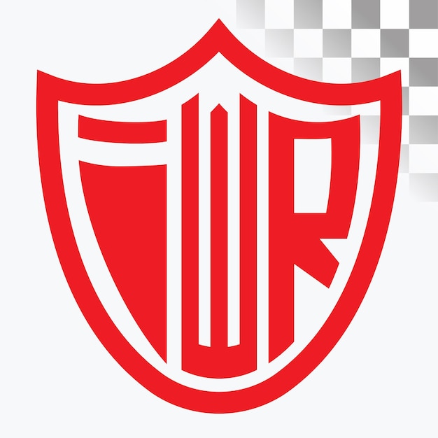 Diseño de logotipo de letra IWR