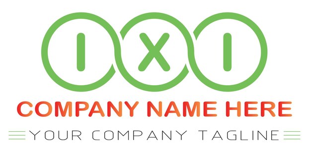 Diseño de logotipo letra IXI