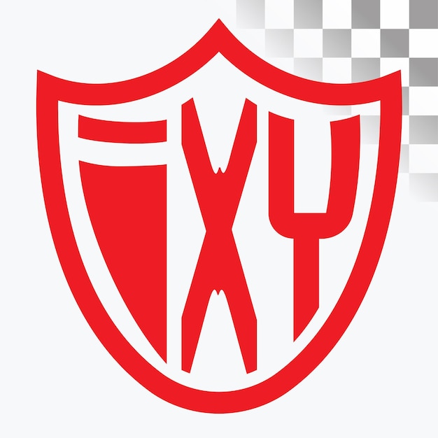 Diseño de logotipo de letra IXY