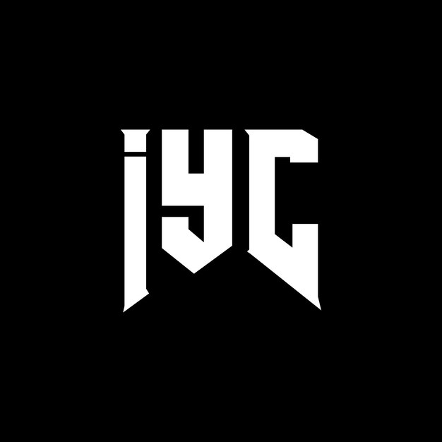 Diseño de logotipo de letra IYC para una empresa de tecnología Diseño del logotipo IYC combinación de colores blanco y negro IYC diseño del logo IYC vector IYC IYC icono IYC alfabeto IYC tipografía diseño del logotipo