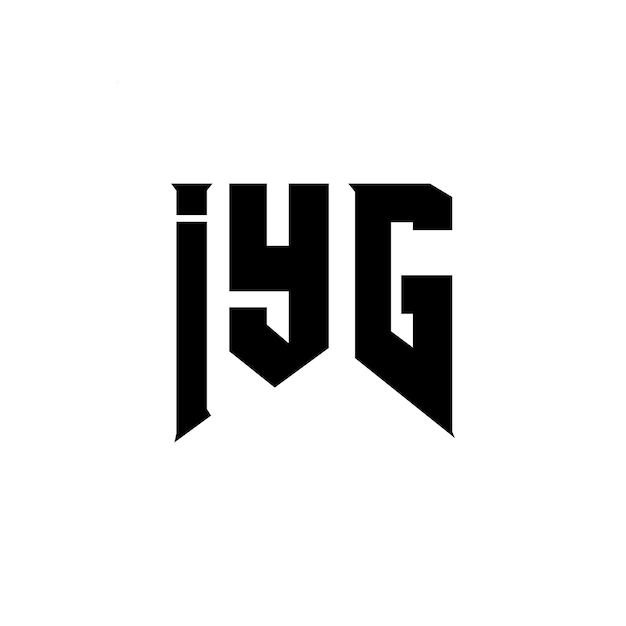 Diseño de logotipo de letra IYG para la compañía de tecnología Diseño de Logotipo IYG combinación de colores blanco y negro Logotipo I Y G vector I Y G diseño I Y G icono I Y G alfabeto I Y G tipografía Diseño de logos
