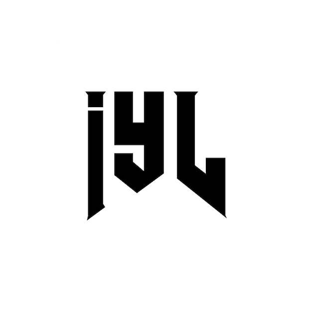 Diseño de logotipo de letra IYL para una empresa de tecnología Diseño del logotipo IYL combinación de colores blanco y negro Logotipo I Y L Vector I Y L Diseño I Y L Icono I Y L Alfabeto I Y L Tipografía Logotipo Diseño
