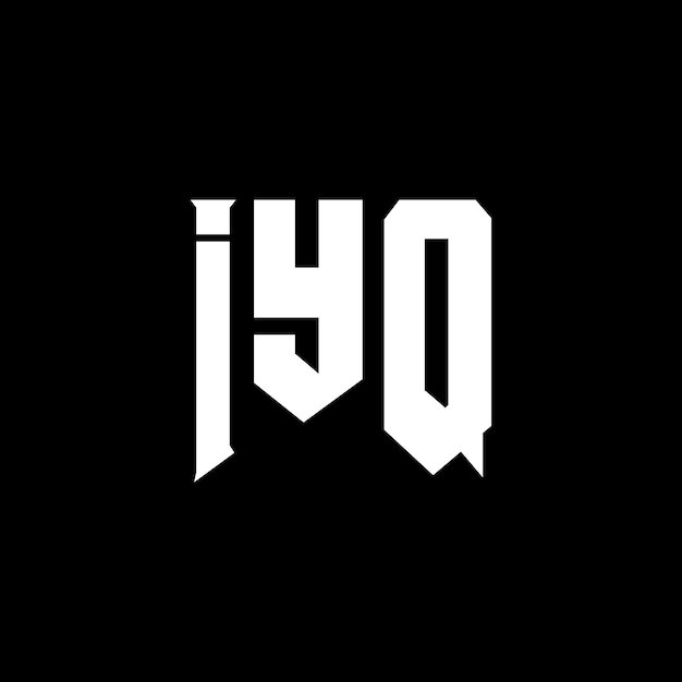 Diseño de logotipo de letra IYQ para una empresa de tecnología Diseño del logotipo IYQ combinación de colores blanco y negro IYQ logo IYQ vector IYQ diseño IYQ icono IYQ alfabeto IYQ tipografía diseño del logotipo