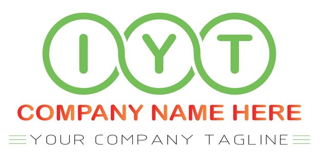 Diseño de logotipo de letra IYT