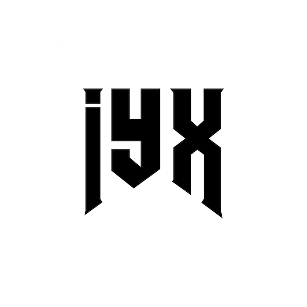 Diseño de logotipo de letra IYX para una empresa de tecnología Diseño del logotipo IYX combinación de colores blanco y negro IYX diseño del logo IYX vector IYX IYX icono IYX alfabeto IYX tipografía diseño del logotipo
