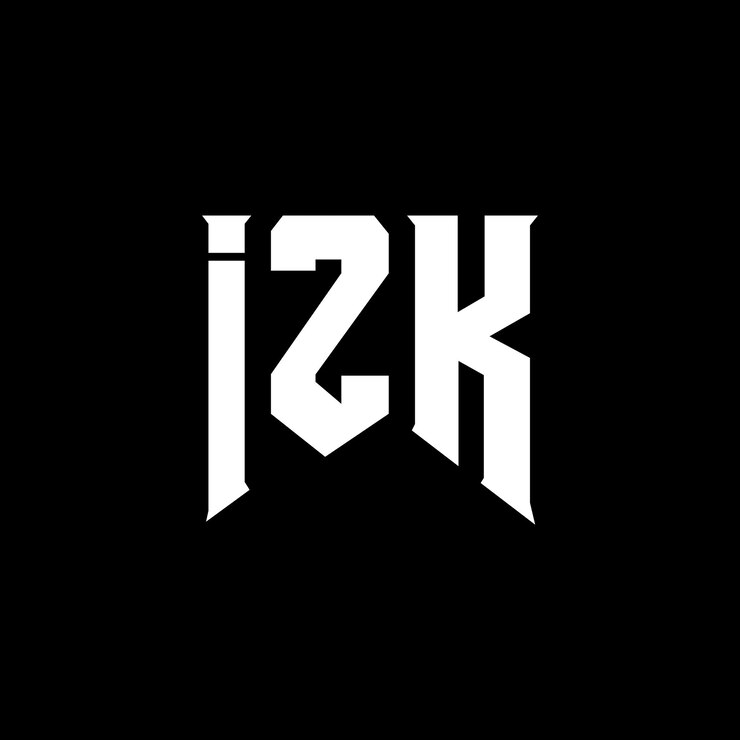 Vector diseño de logotipo de letra izk para una empresa de tecnología diseño del logotipo izk combinación de colores blanco y negro izk logo izk vector izk diseño izk icono izk alfabeto izk tipografía diseño del logotipo