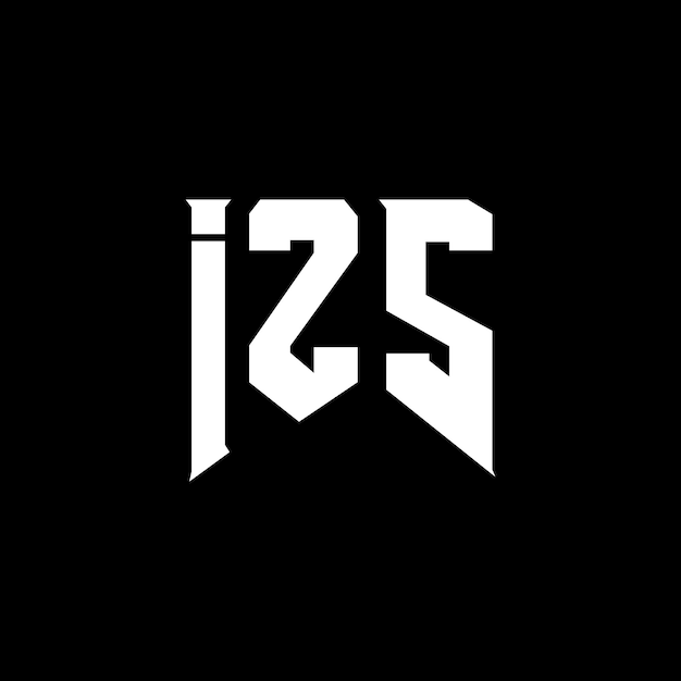 Diseño de logotipo de letra IZS para la empresa de tecnología IZS diseño de logotipo combinación de colores blanco y negro IZS logotipo IZS vector IZS diseño IZS icono IZS alfabeto IZS tipografía diseño de logotip