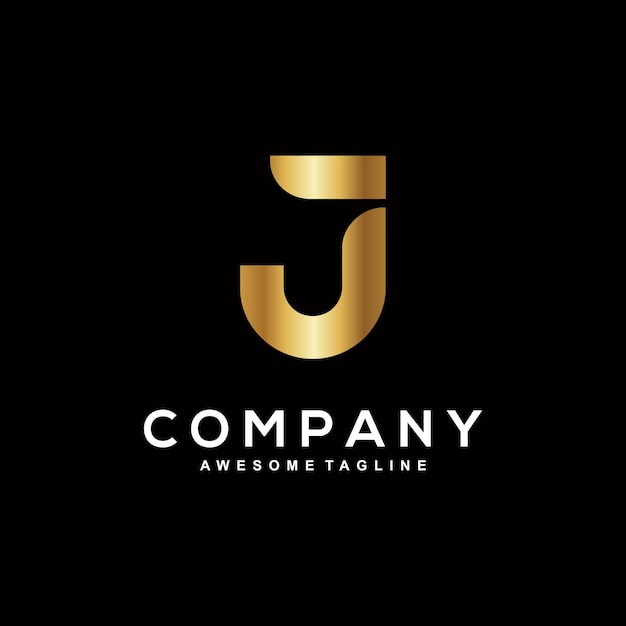 Diseño del logotipo de la letra J para empresas