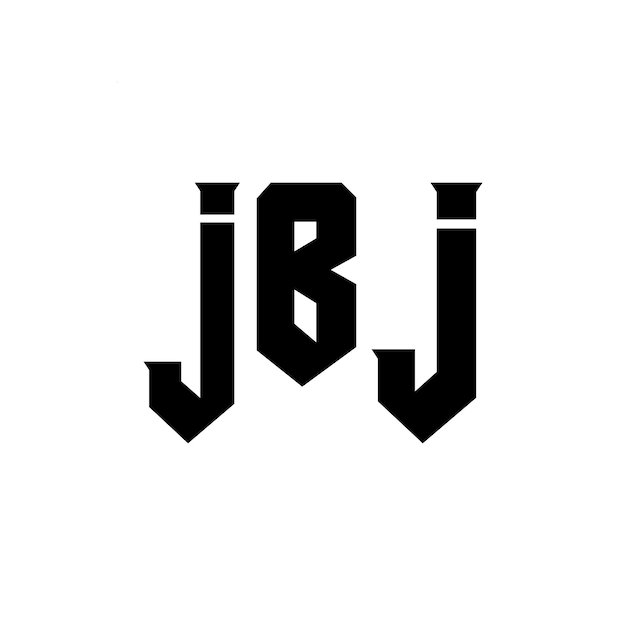 Diseño de logotipo de letra JBJ para una empresa de tecnología Diseño del logotipo JBJ combinación de colores blanco y negro JBJ logotipo Vector JBJ diseño del icono JBJ alfabeto JBJ tipografía diseño del logotipo