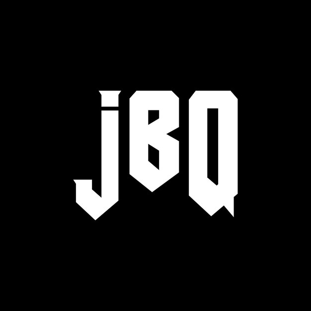 Diseño de logotipo de letra JBQ para una empresa de tecnología Diseño de Logotipo JBQ combinación de colores blanco y negro JBQ Vector JBQ Diseño de Icono JBQ Alfabeto JBQ Tipografía Diseño del logotipo