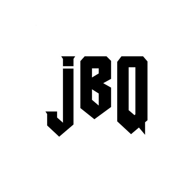 Diseño de logotipo de letra JBQ para una empresa de tecnología Diseño de Logotipo JBQ combinación de colores blanco y negro JBQ Vector JBQ Diseño de Icono JBQ Alfabeto JBQ Tipografía Diseño del logotipo