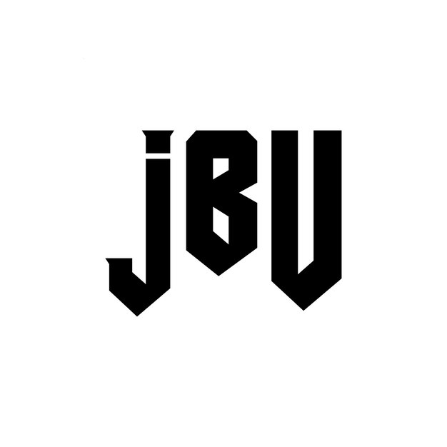 Diseño de logotipo de letra JBU para una empresa de tecnología JBU diseño de logotipo combinación de colores blanco y negro JBU logotipo JBU vector JBU diseño JBU icono JBU alfabeto JBU tipografía diseño del logotipo