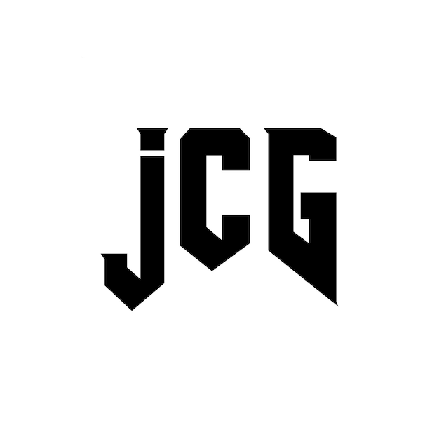 Diseño de logotipo de letra JCG para la compañía de tecnología JCG diseño de logotipo combinación de colores blanco y negro JCG logotipo JCG vector JCG diseño JCG icono JCG alfabeto JCG tipografía diseño del logotipo