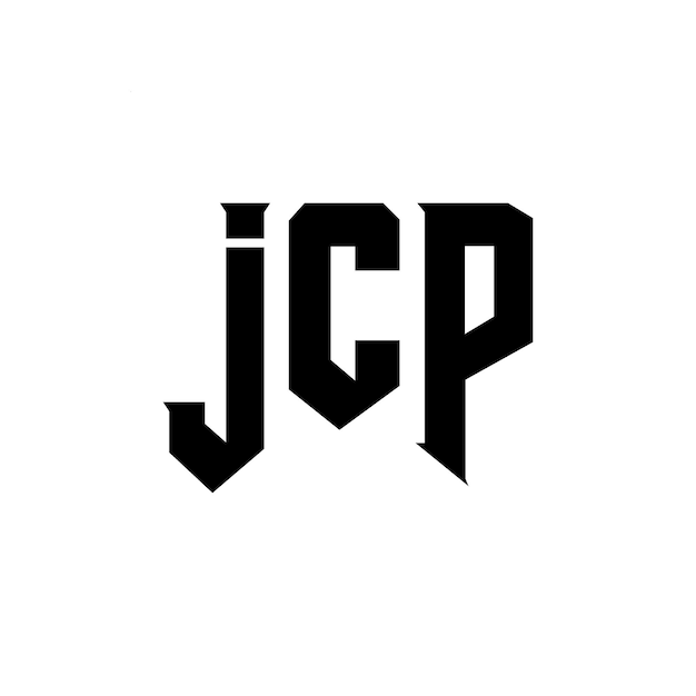 Diseño de logotipo de letra JCP para una empresa de tecnología Diseño de Logotipo JCP combinación de colores blanco y negro JCP logotipo JCP vector JCP diseño Icon JCP alfabeto JCP tipografía diseño de logotipo