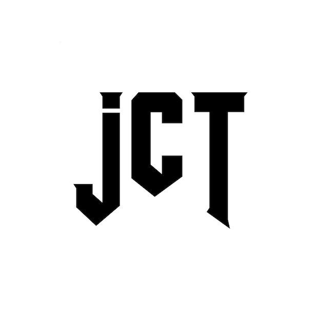 Diseño de logotipo de letra JCT para una empresa de tecnología Diseño de Logotipo JCT combinación de colores blanco y negro JCT logotipo JCT vector JCT diseño Icono JCT alfabeto JCT tipografía diseño de logotipo