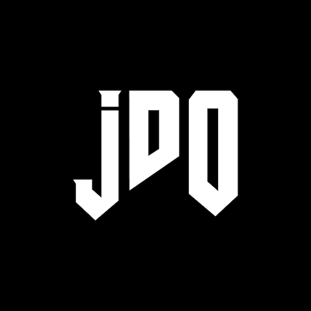 Diseño de logotipo de letra JDO para una empresa de tecnología JDO diseño de logotipo negro y blanco combinación de colores JDO logotipo JDO vector JDO diseño JDO icono JDO alfabeto JDO tipografía diseño del logotipo