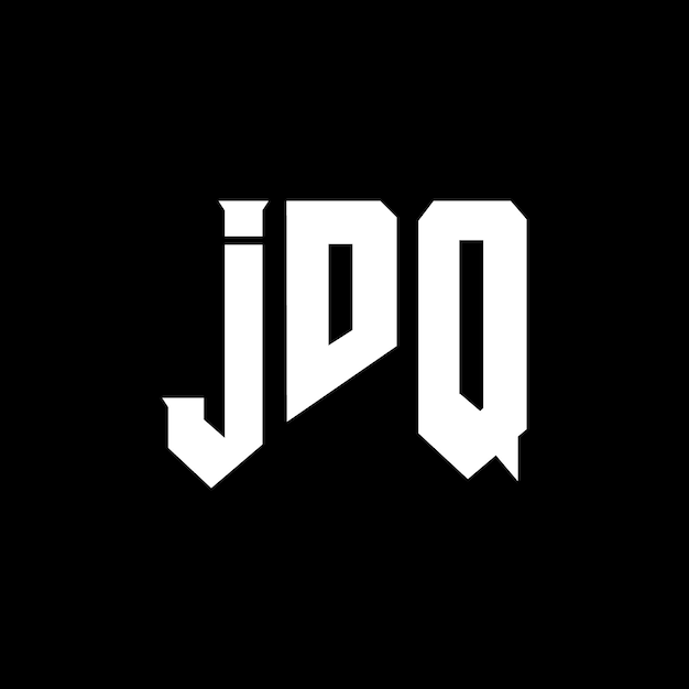 Diseño de logotipo de letra JDQ para una empresa de tecnología Diseño del logotipo JDQ Combinación de colores blanco y negro JDQ Logotipo JDQ Vector JDQ Diseño del icono JDQ Alfabeto JDQ Tipografía diseño del logotipo