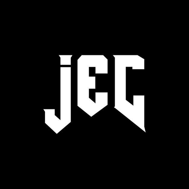 Diseño de logotipo de letra JEC para una empresa de tecnología JEC diseño de logotipo combinación de colores blanco y negro JEC logotipo JEC vector JEC diseño JEC icono JEC alfabeto JEC tipografía diseño del logotipo