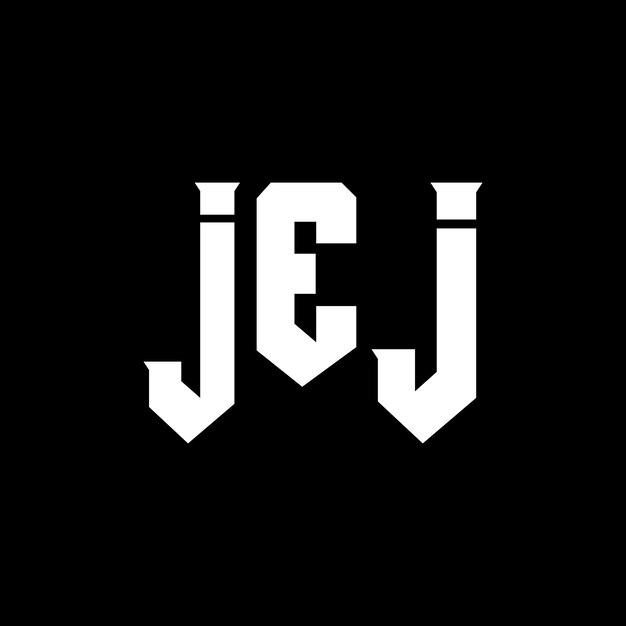 Diseño de logotipo de letra JEJ para la compañía de tecnología JEJ diseño de logotipo JEJ combinación de colores blanco y negro JEJ logo JEJ vector JEJ diseño JEJ icono JEJ alfabeto JEJ tipografía logotipo diseño